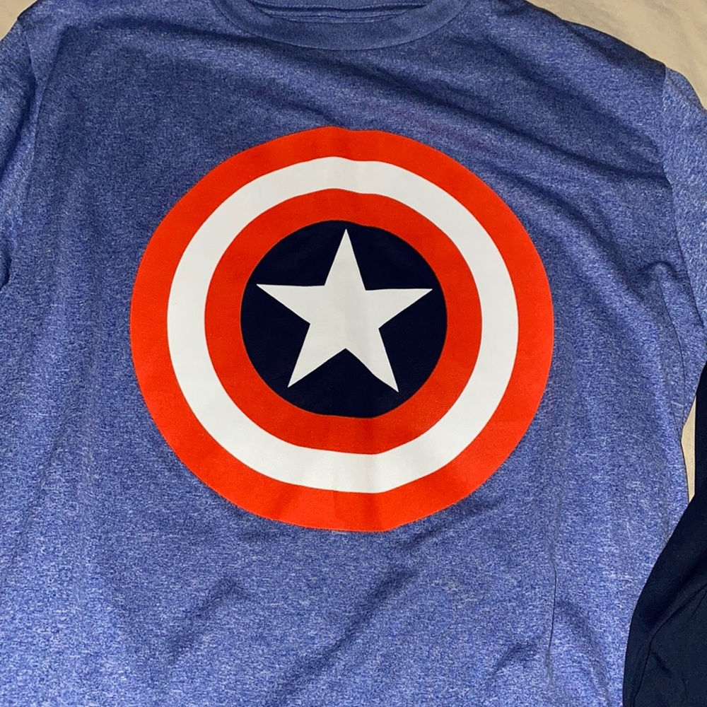 NWT Avengers Captain America Shirt boy size:L - Picture 4 of 5